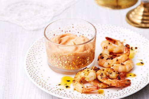 Hot keto shrimp cocktail