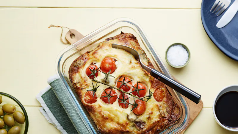 Vegetarian keto breakfast casserole