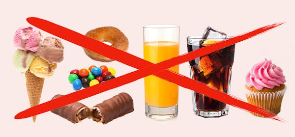 Avoid sugary foods on keto