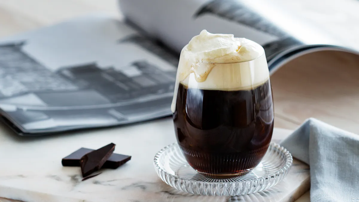 Coffee with whipped cream