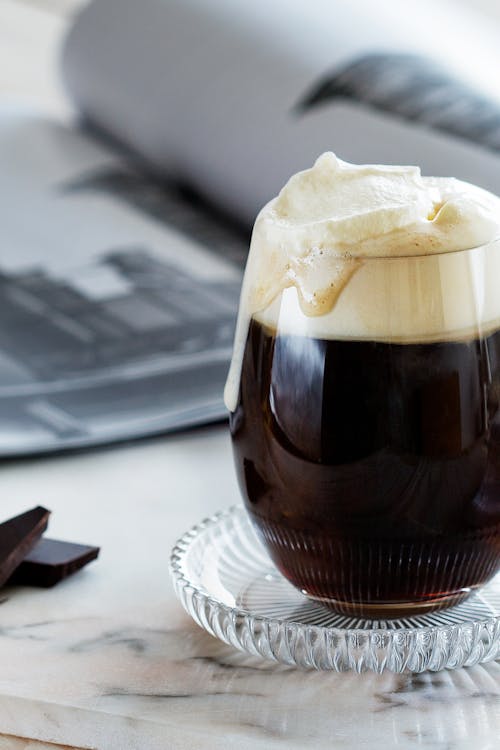 Coffee with whipped cream