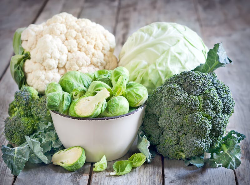 Assortment of cabbages