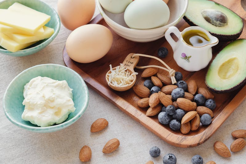 Keto, ketogenic diet, low carb, high fat healthy weight loss food