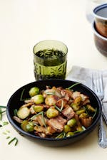 Keto Chinese pork with Brussels sprouts