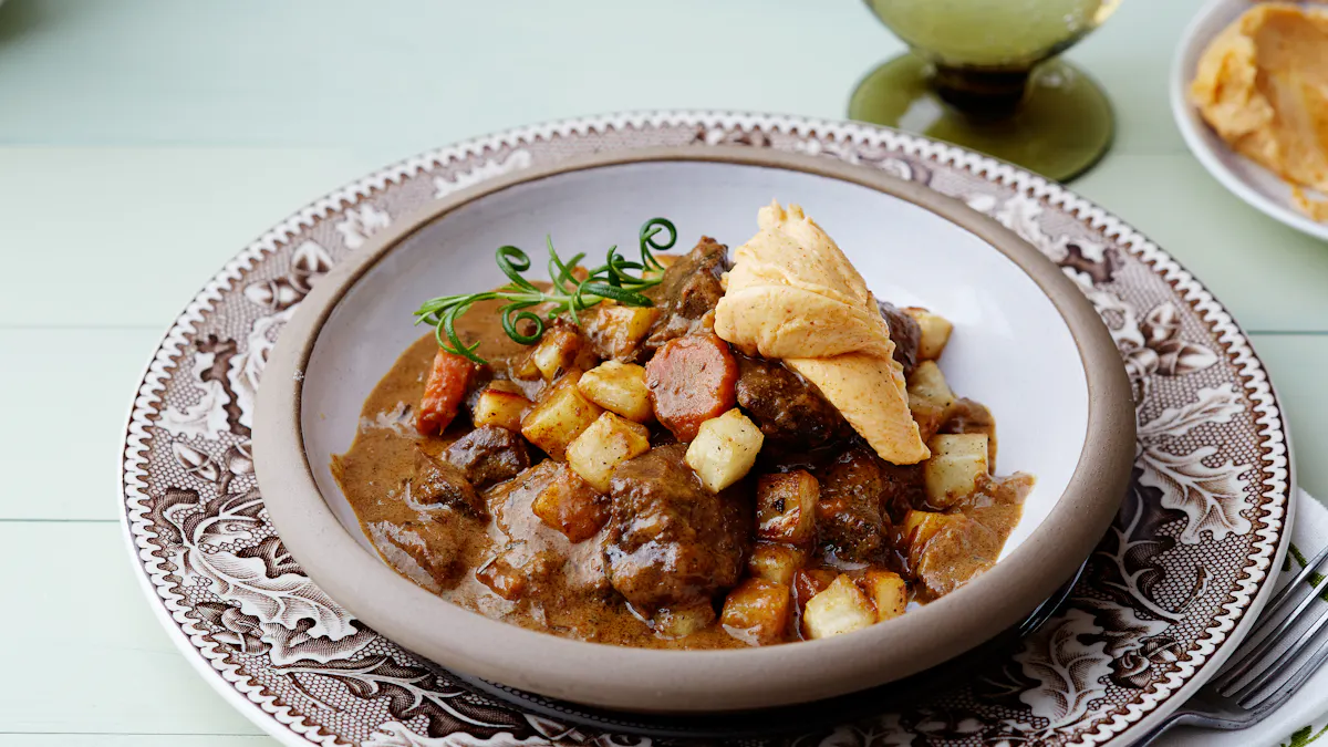 Creamy venison stew