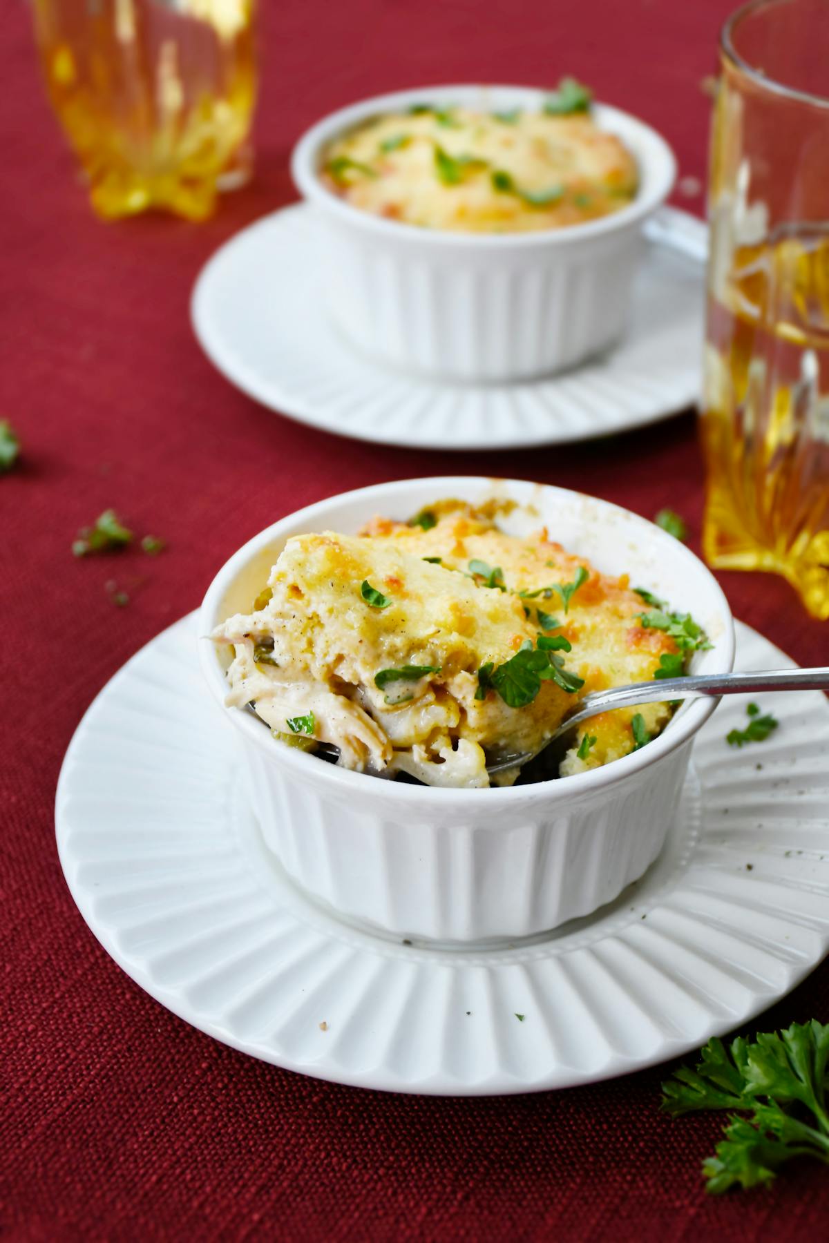 Kristie's keto chicken pot pie