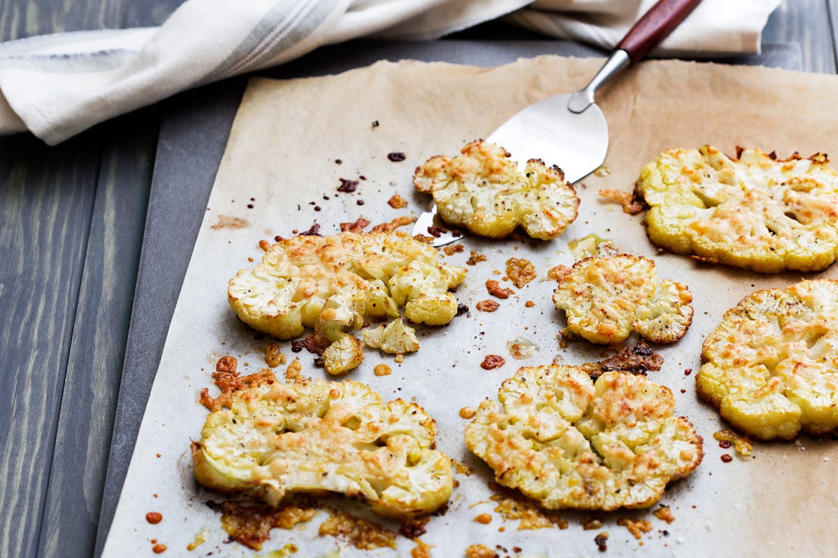 Baked cauliflower parmesan