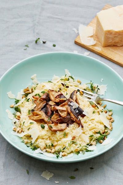 Creamy low-carb cauliflower mushroom risotto<br />(Dinner)
