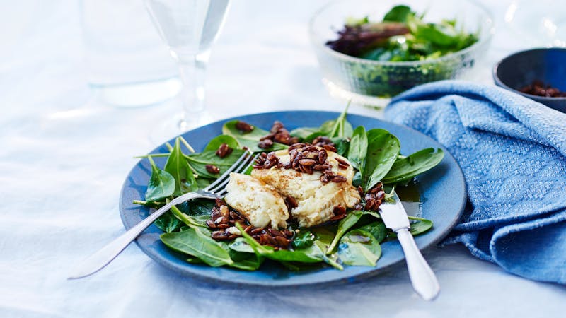 Keto Goat Cheese Salad with Balsamico Butter
