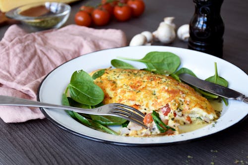 Jill's cheese-crusted keto omelet