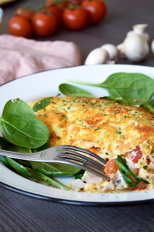Jill's cheese-crusted keto omelet