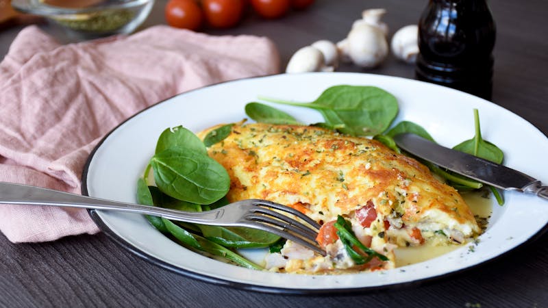 Jill's Cheese Crusted Omelet - A Keto Breakfast Favorite