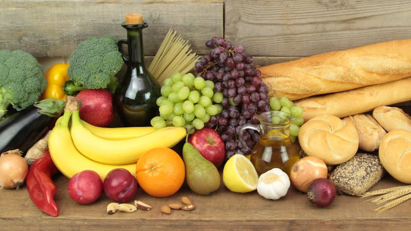 Various organic foods