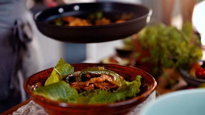 煮keto:鸡肉法希塔碗