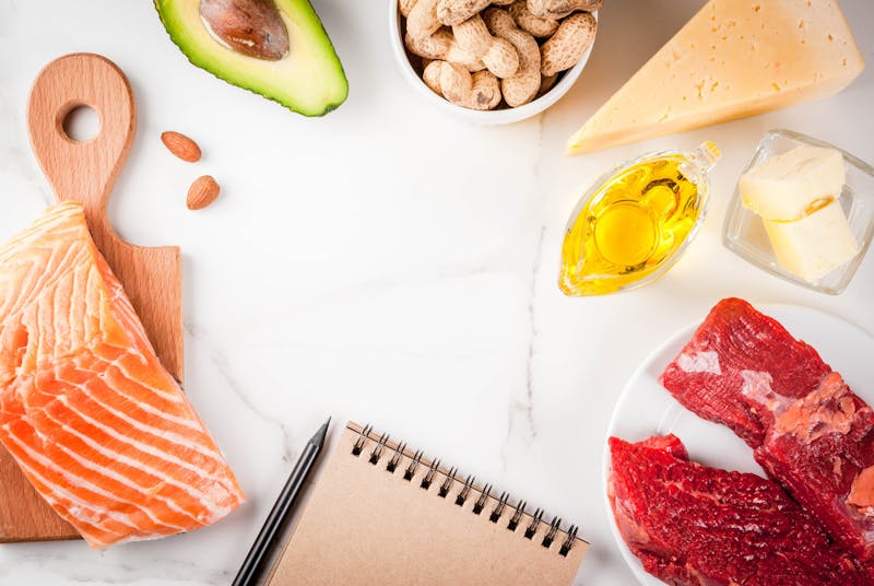 Ketogenic low carbs diet ingredients