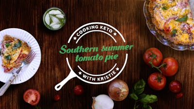 Southern summer tomato pie