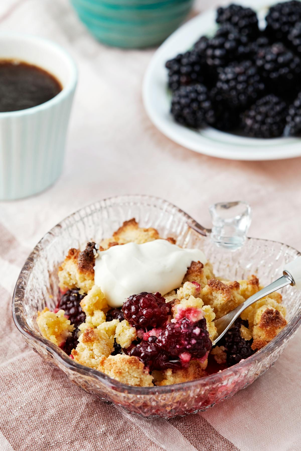 Low carb blackberry cobbler
