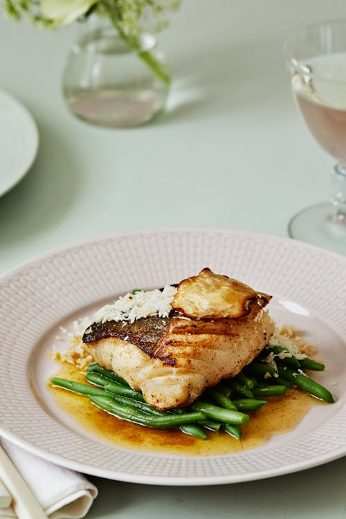 Cod loin with horseradish and browned butter