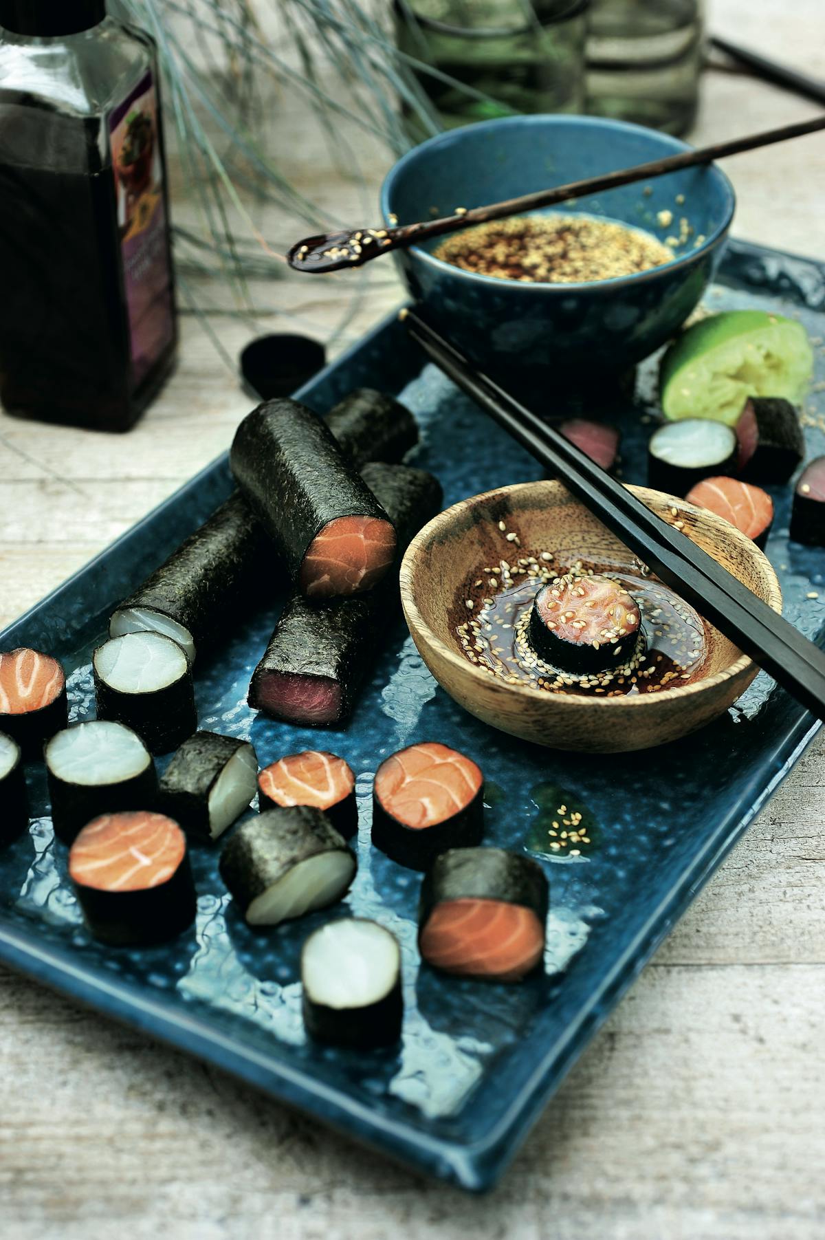 Sashimi rolls