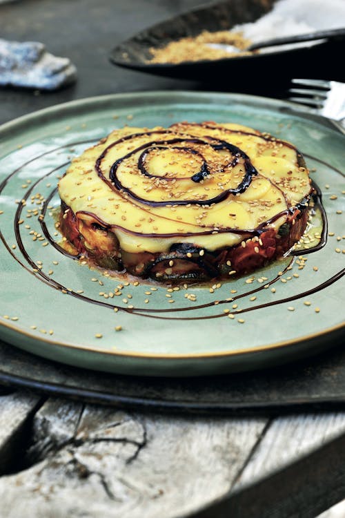 Zucchini, tomato and cheese carpaccio