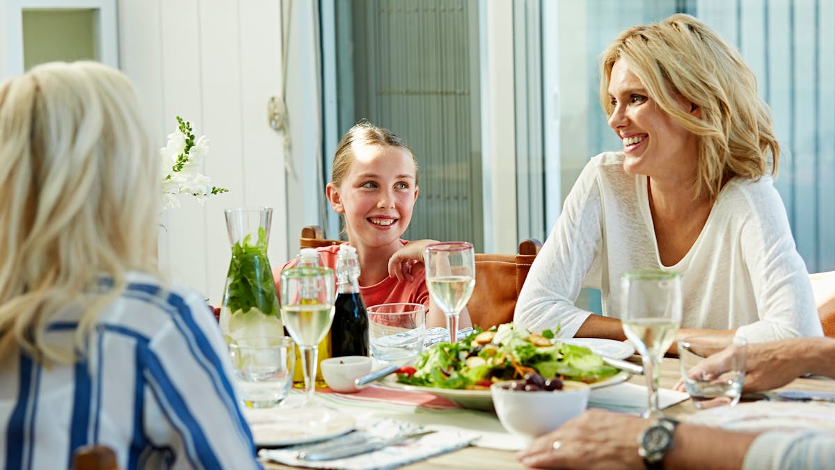 Low-carb family dinner