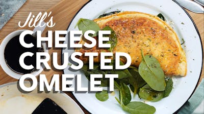 Jill's cheese-crusted omelet
