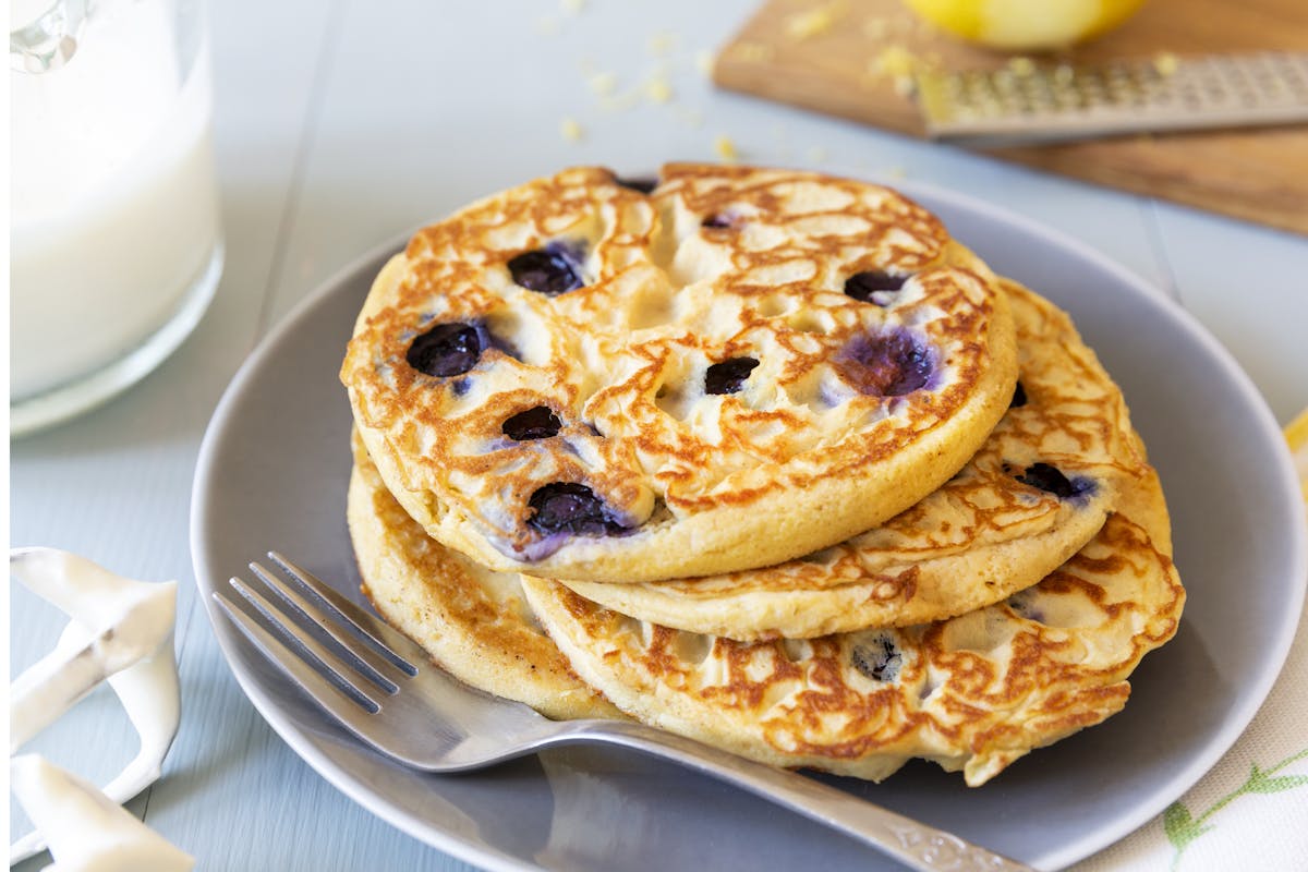 Low carb blueberry pancakes
