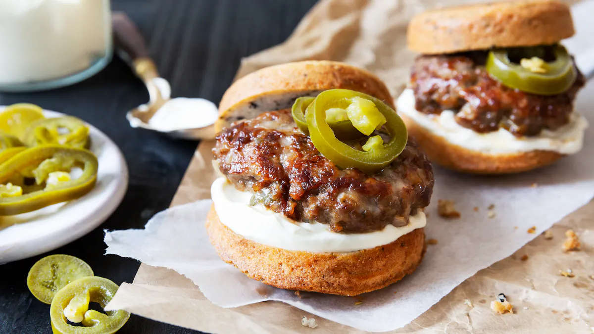 Hot keto jalapeño sliders