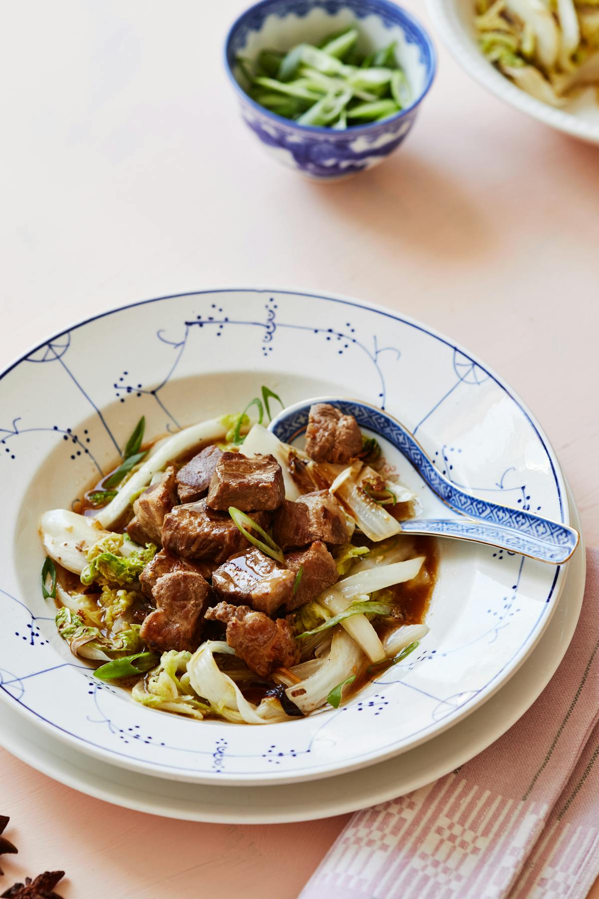 Keto Chinese pork stew with cabbage