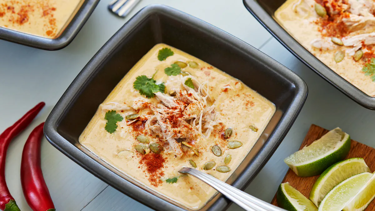 Tex-Mex pulled chicken soup