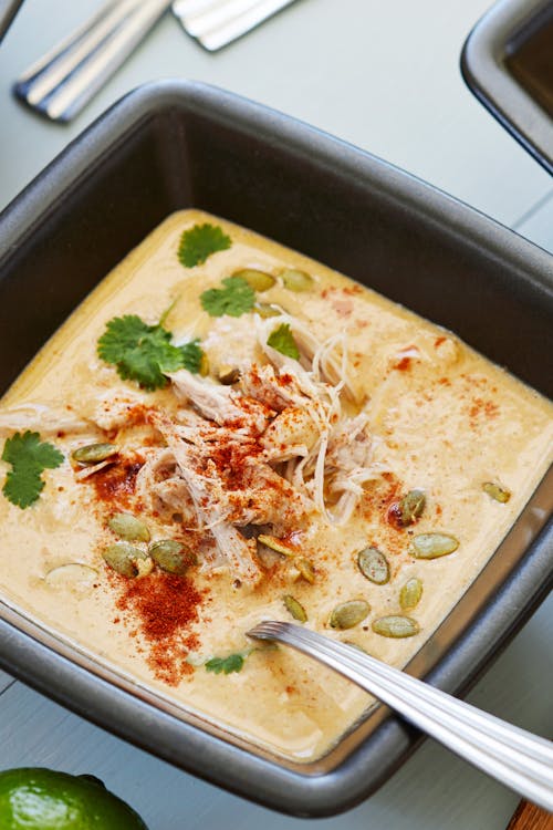 Tex-Mex pulled chicken soup