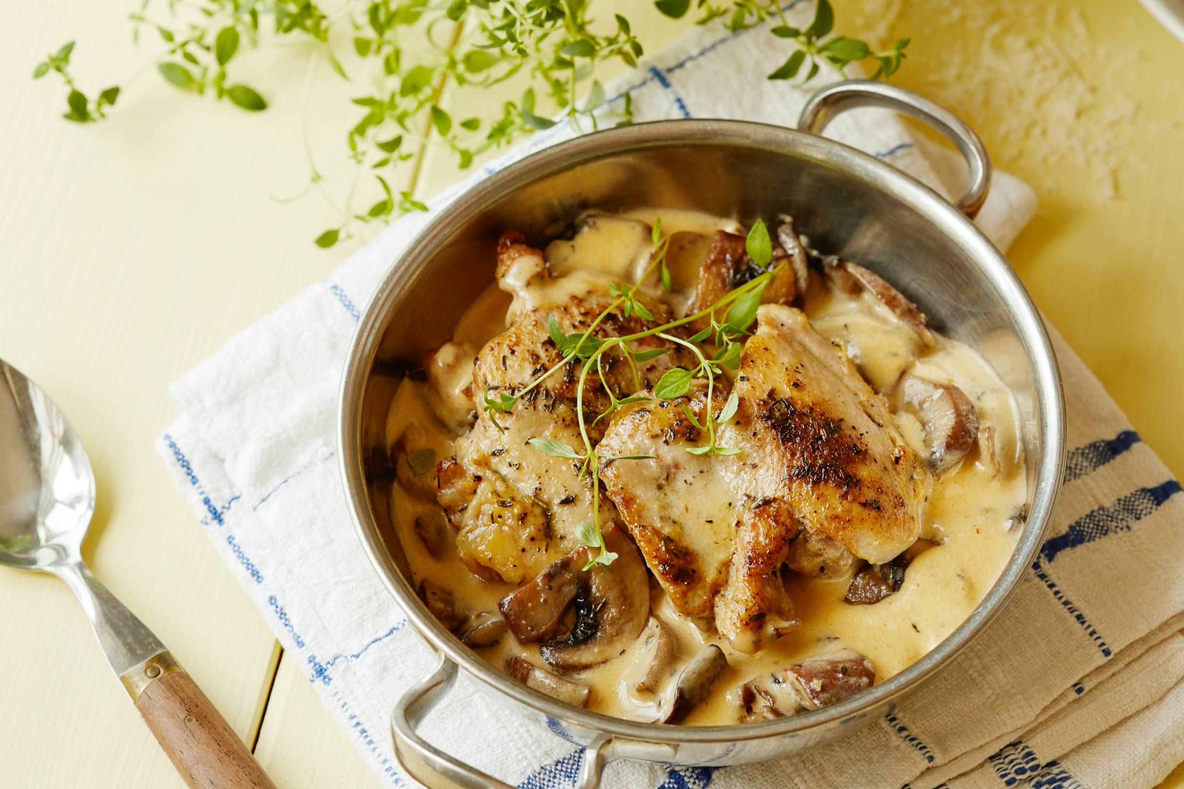 Keto Garlic Mushroom Chicken Thighs Recipe Diet Doctor