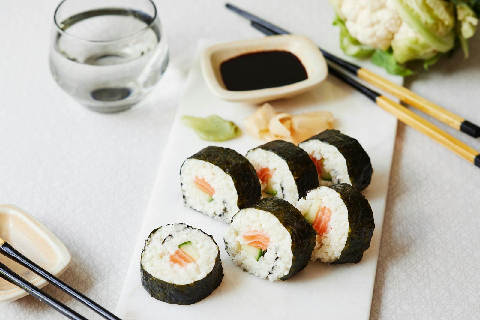 Low Carb Sushi Rolls With Cauliflower Recipe Diet Doctor