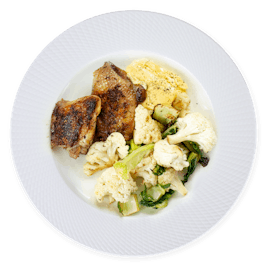 Dinner plate 100 g chicken