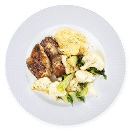 Dinner plate 80 g chicken