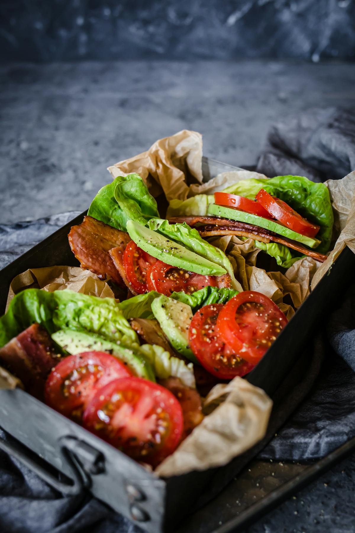 BLTA lettuce wraps