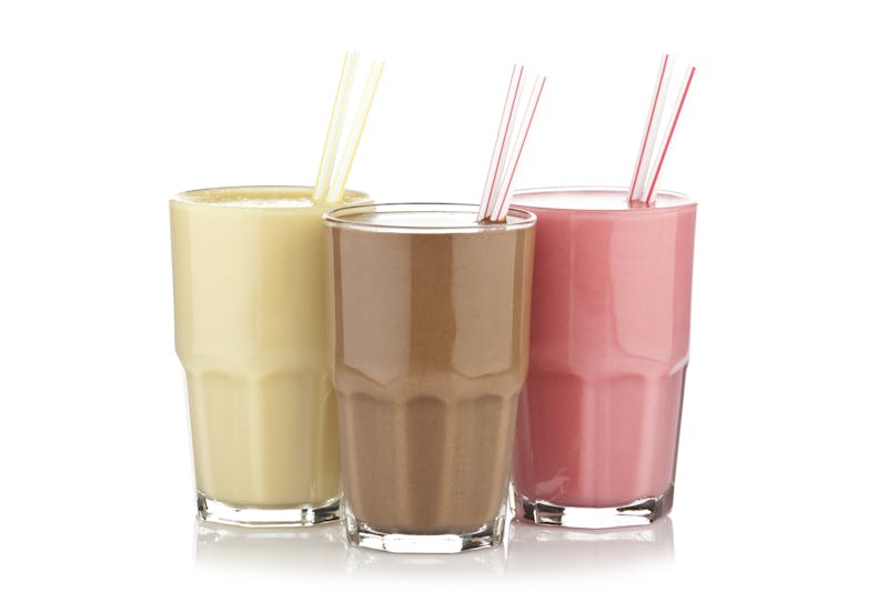 Low-calorie shake trio