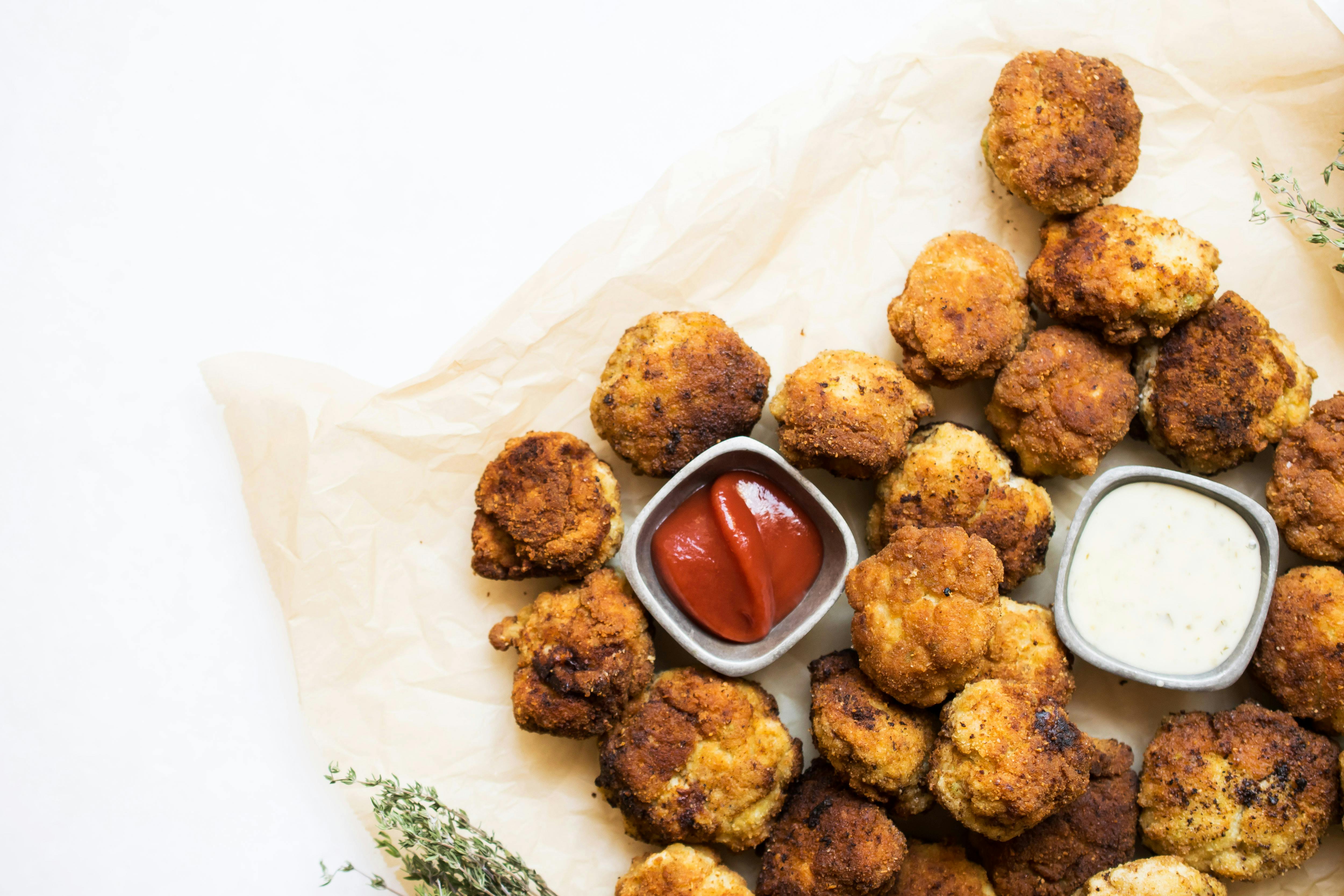 Low carb chicken fritters