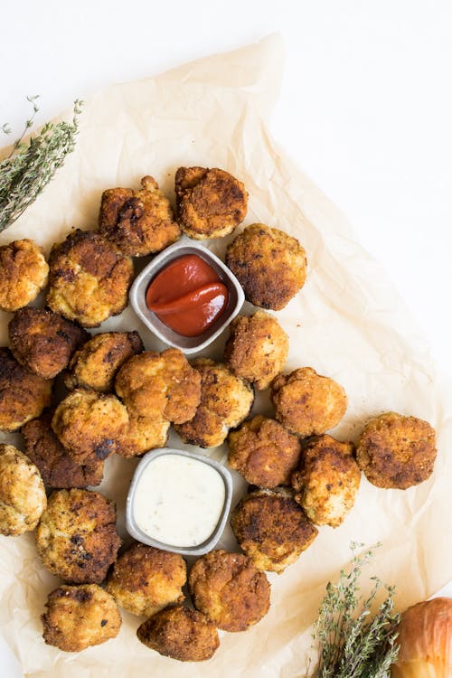 Low-carb chicken fritters