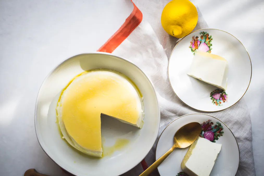 Low carb no bake egg-free flan