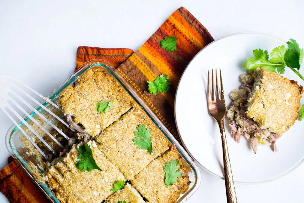 Keto stuffed tamal casserole