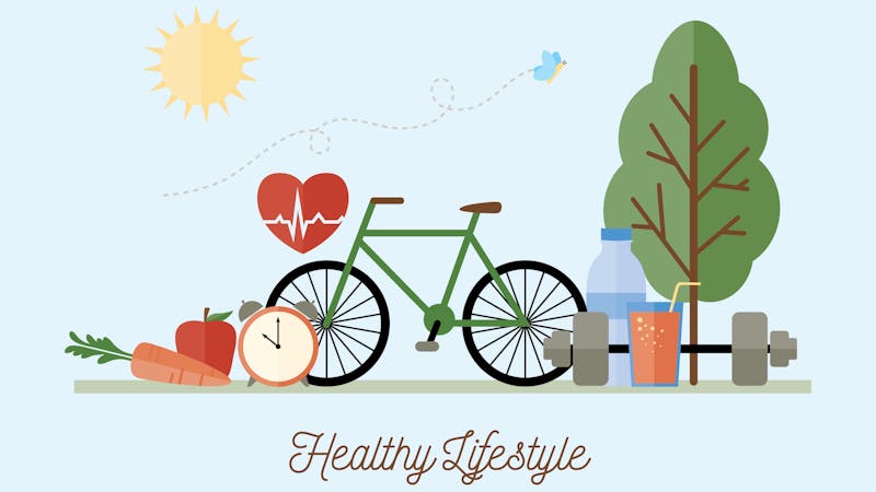 Healthy Lifestyle Concept Illustration