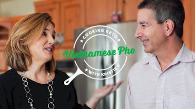 Kristie cooking keto with Dr. Jeffry Gerber