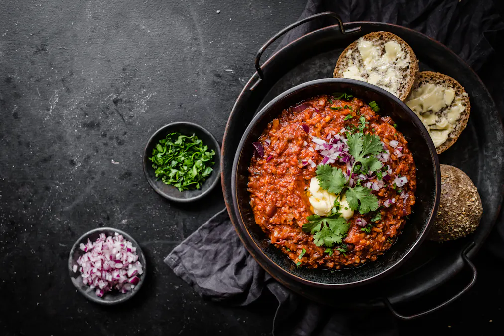 Low carb pav bhaji