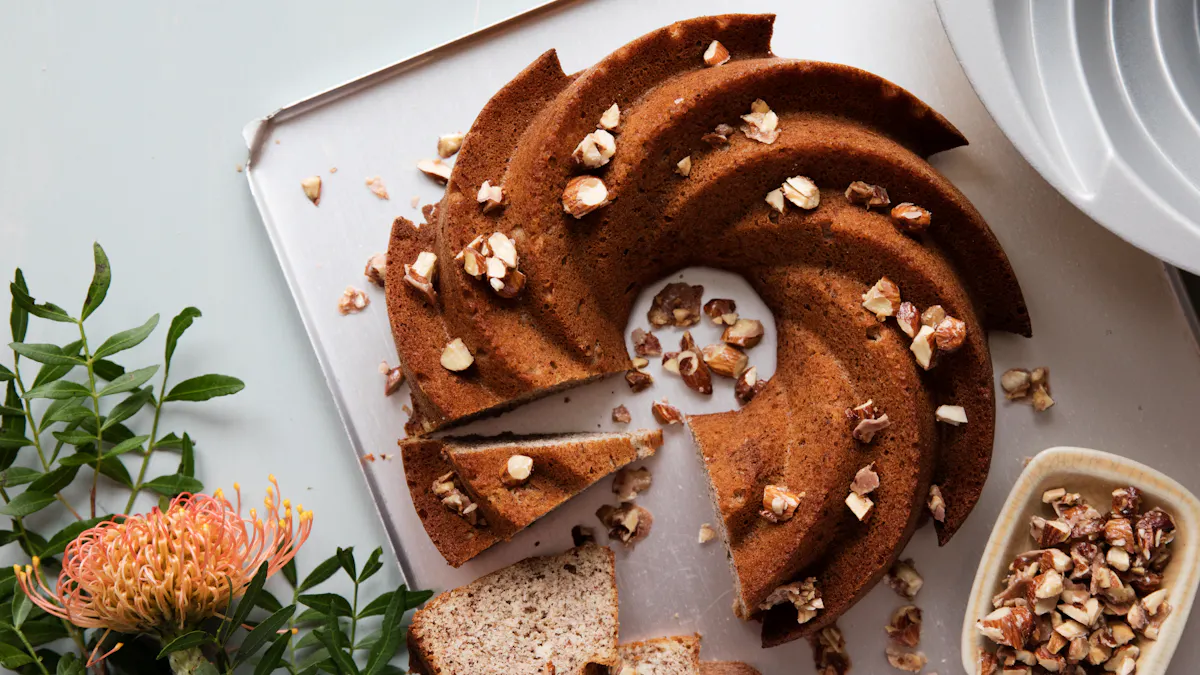 Keto gingerbread Bundt cake