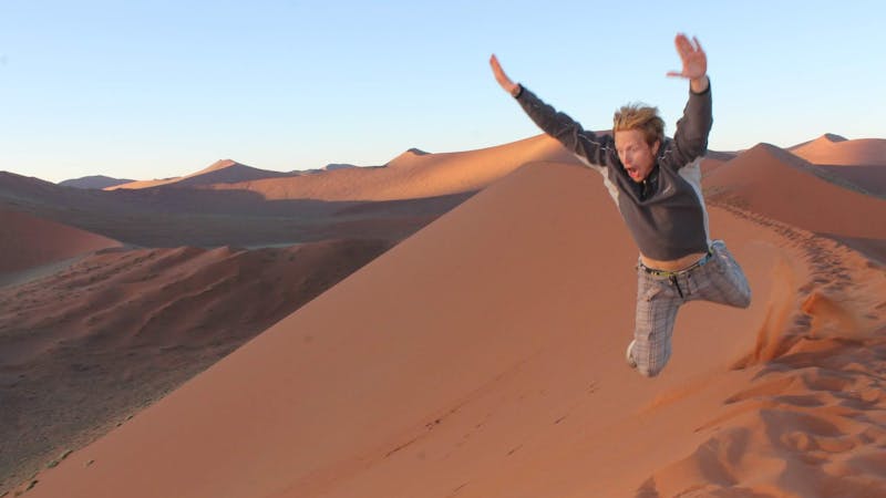 Bjarte in Namibia
