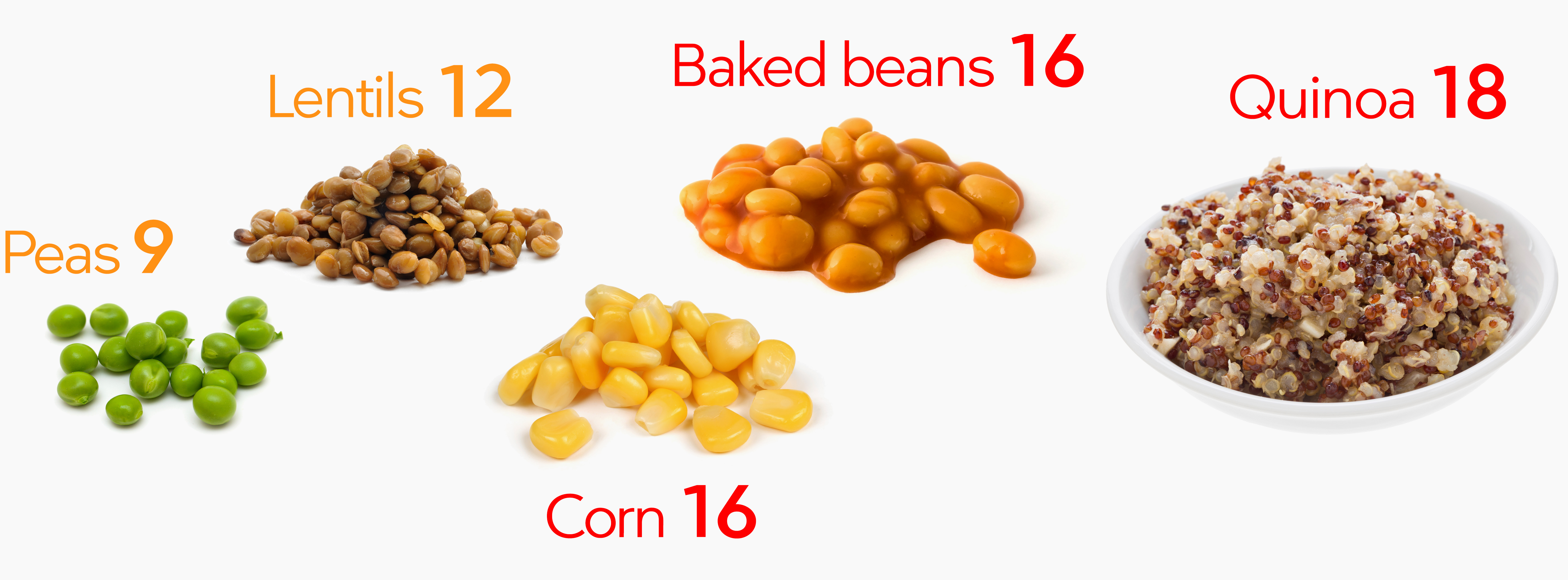 Carbs Beans Chart