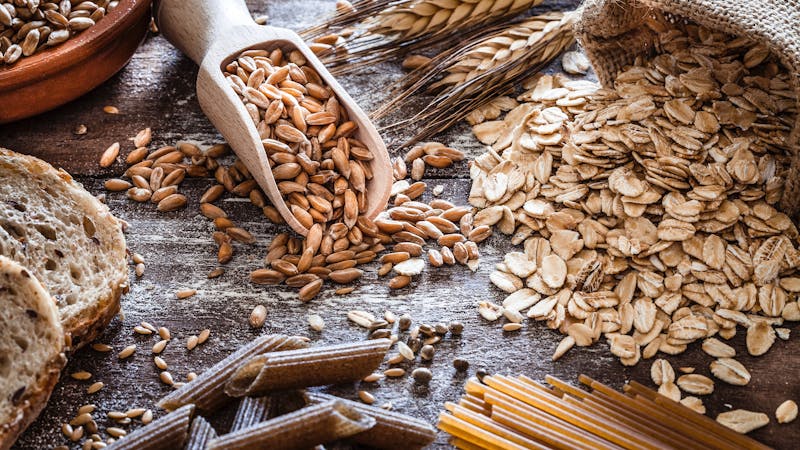 Wholegrain food still life