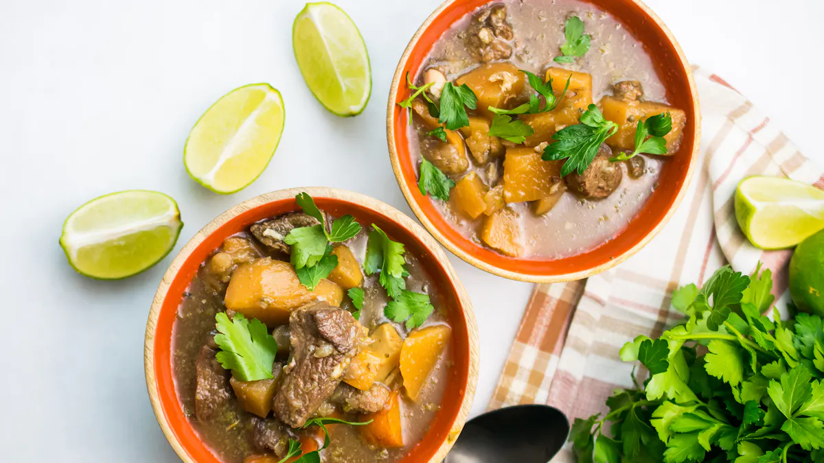 Slow-cooked beef stew