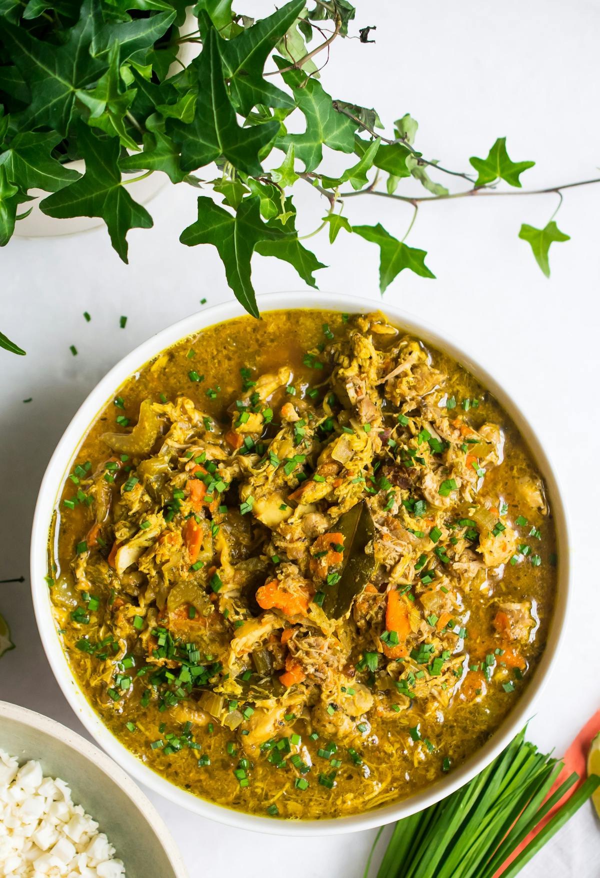 Low carb chicken fricassee